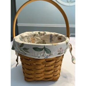 Longaberger 2000 Classic Basket Combo 7” Diameter Swing Handle Protector Liner